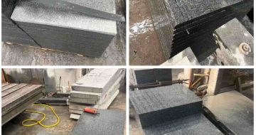 拉萨 芝麻黑地铺石材