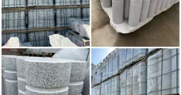 拉萨 芝麻白花岗岩挡车柱、隔离柱多少钱