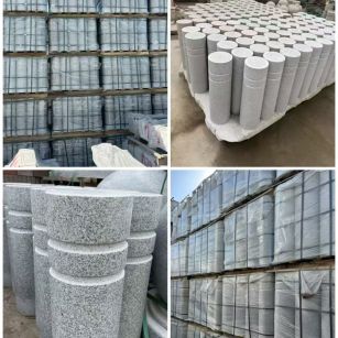 拉萨 芝麻白花岗岩挡车柱、隔离柱多少钱