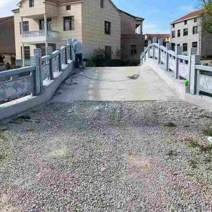 拉萨 芝麻灰花岗岩桥栏杆