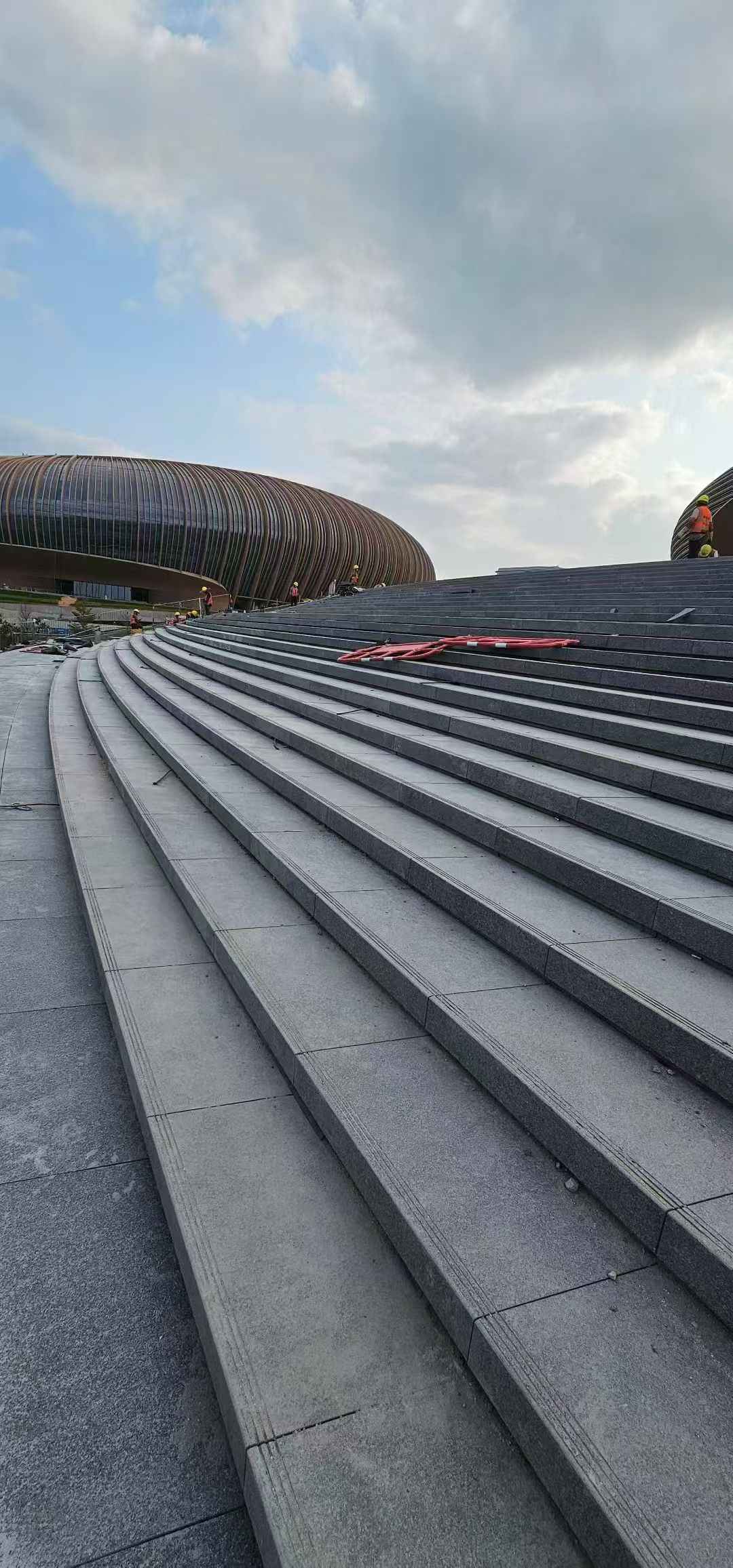 拉萨 弧形整石台阶铺装效果图