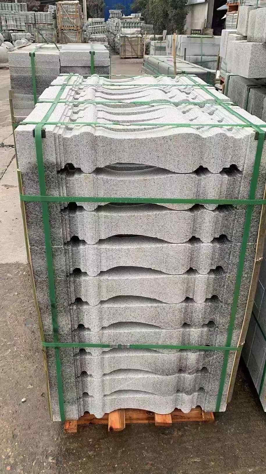 拉萨 芝麻白方形拉丝面，栏杆花瓶柱