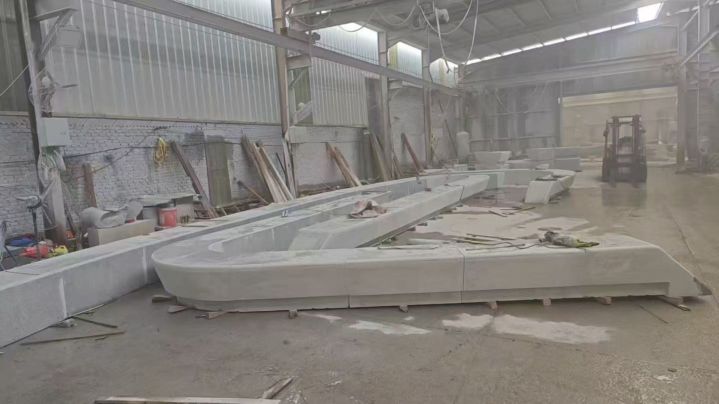 拉萨 花岗岩整石坐凳拼装